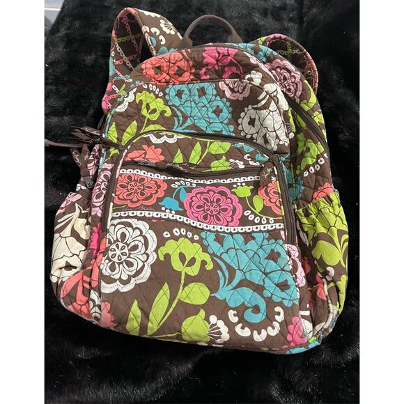 Vera Bradley Campus Backpack in Lola flowers